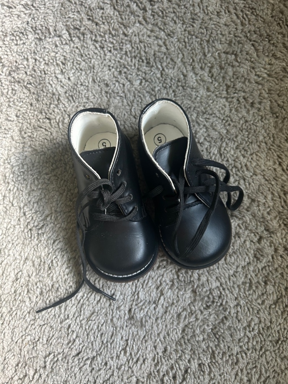 Josmo Black Toddler Lace-Up Dress Shoes Size 5 ✨